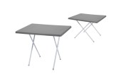 Table pliante avec plateau en plastique 60x80cm. hauteur 50 ou 62 cm