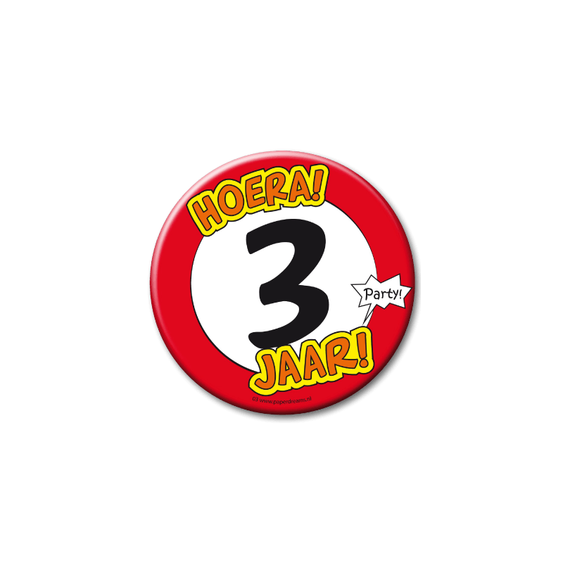 Button XL - 3 Jaar