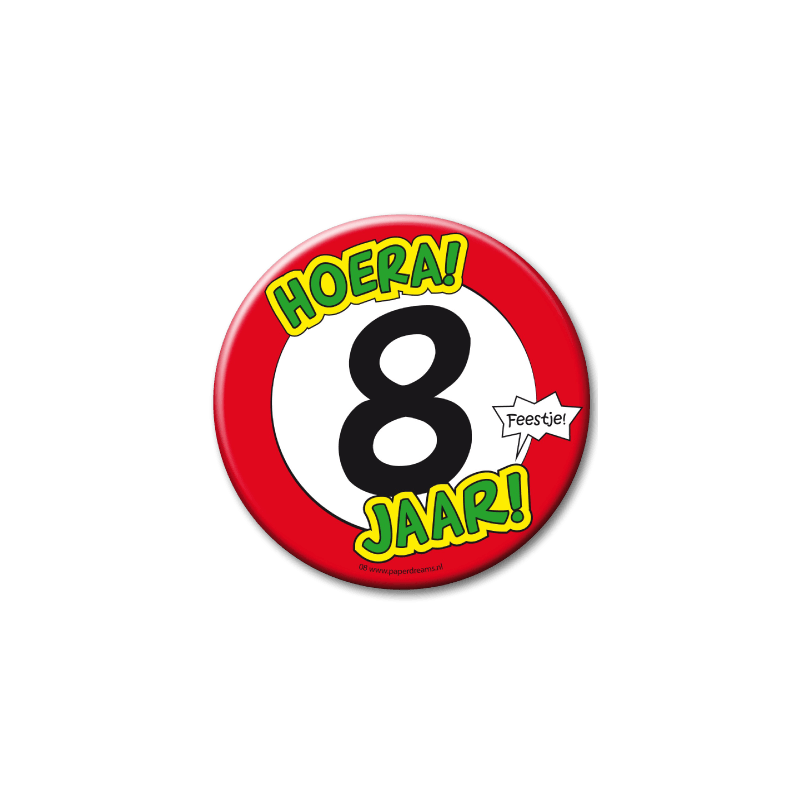 Button XL - 8 Jaar