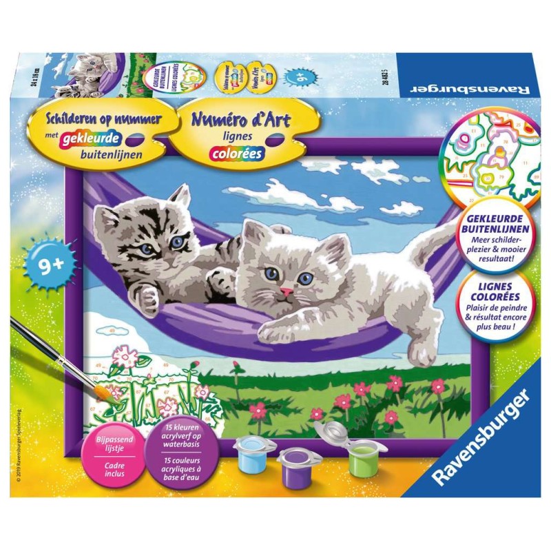 Ravensburger Schilderen Op Nummer Kittens In De Hangmat