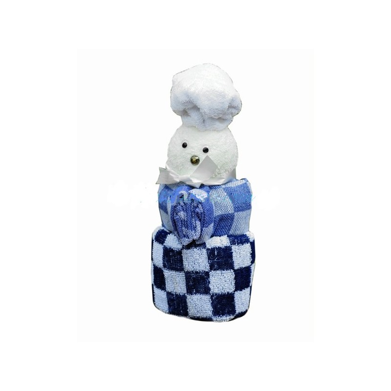 Keukendoek/theedoek/2 Washandjes Kok Blauw