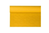 Damast tafelkleed papier ROL 120cmx8m geel