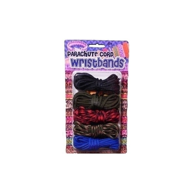 Polsbandkoord om te vlechten met sluitingen 5 x 3 mtr