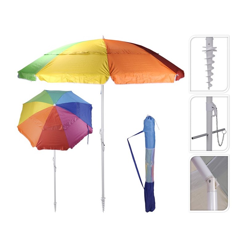 Parasol de plage 220cm