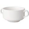 Mammoet Soepkom Budgetline 300ml Porselein Wit Set A 6 Stuks Dia.10,5cm