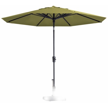 Parasol PAROS 300cm Opdraai SAGE GROEN