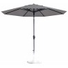 Parasol PAROS 300cm Opdraai LICHT GRIJS