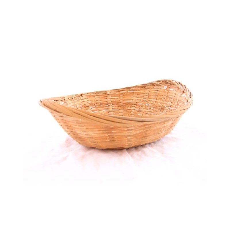 Broodmand bamboe ovaal 22x17x6/7.5cm