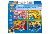 Ravensburger puzzel 4 in 1Paw Patrol:Puppies op pa