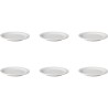 Mammoet Gebaksbord Budgetline Smalle Rand Porselein 16cm Set A 6 Stuks