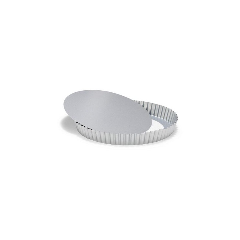 Patisse SilverTop Moule à flan fond mobile 24cm