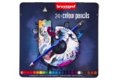 Crayons de couleur en boîte Bruynzeel 24 pièces