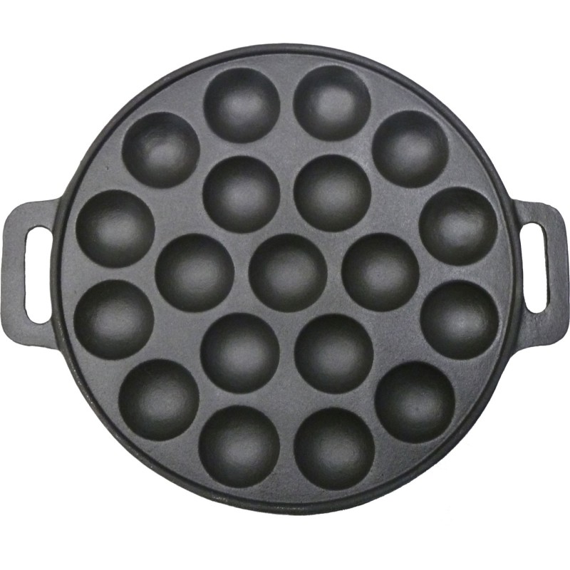 Poffertjesplaat 24 Cm Gietijzer Voor 19 Poffertjes Geschikt Voor ALLE