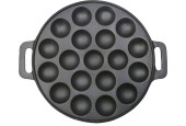 Poffertjesplaat 24 cm gietijzer voor 19 poffertjes Geschikt voor ALLE warmtebronnen.
