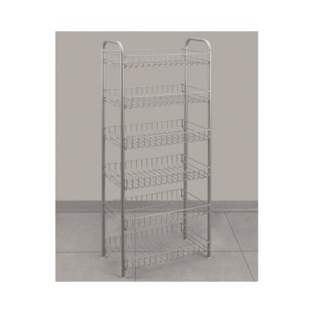 Voorraadrek Chroom 6 Etages