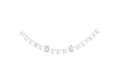 Guirlande de lettres Miffy bébé Rose "Hourra une fille" naissance
