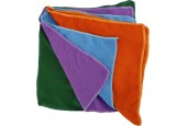 Chiffons en microfibre 30x30cm pack de 4 pièces en 4 couleurs différentes