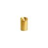 Lumineo LED kaars wax -met vlam die heen en weer beweegt- 12.5cm met 6 uur timer Kleur: goud metallic, warm wit licht