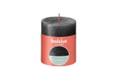 Bolsius Rustiek stompkaars 80/68 Shimmer Anthracite