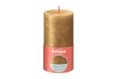 Bolsius Rustiek stompkaars 130/68 Shimmer gold