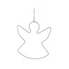 Hanger Engel metaal 25x26cm zwart
