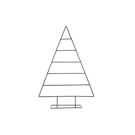 Dijk Natural Collections Sapin de Noël en métal noir 54x12x78cm
