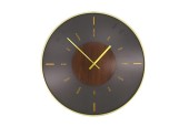 Dijk Natural Collections Horloge métal et bois Ø60x4cm noir