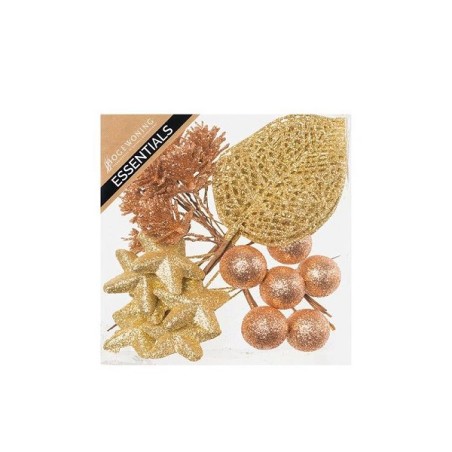 Glitter decoratieve mix goud op draad in doos