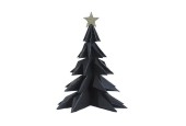 Déco sapin de Noël papier 28cm noir