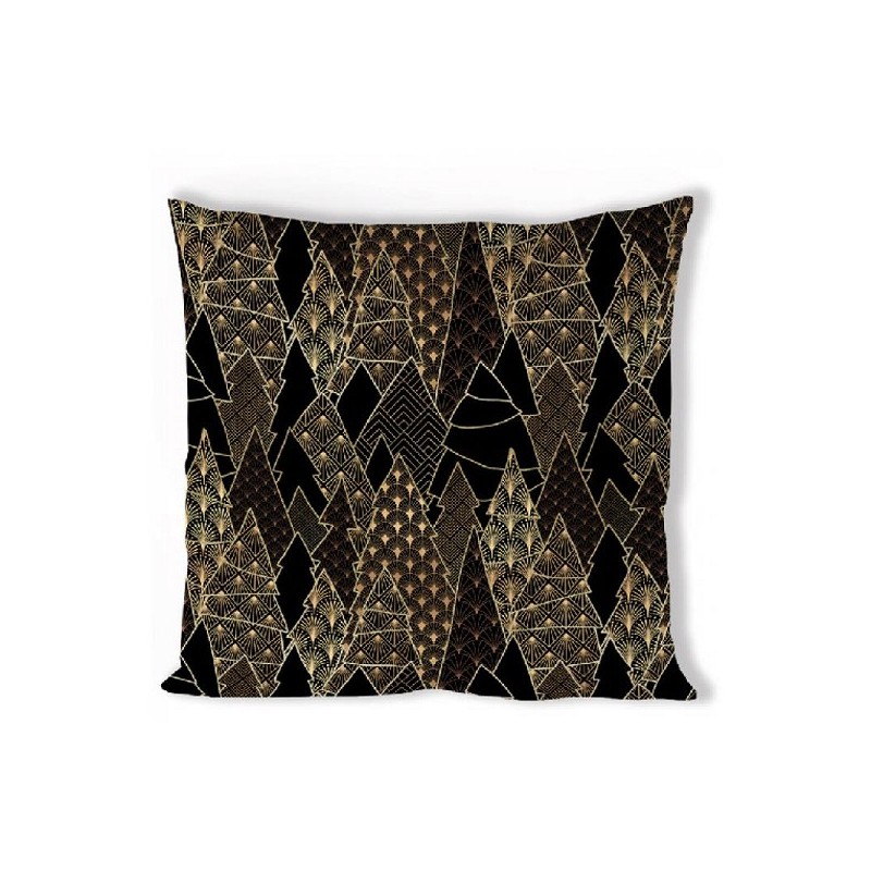 Ambiente Kussenhoes Luxury Trees zwart -40x40cm -100% Katoen