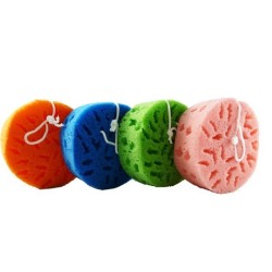 Badspons rond 13x5cm met koord