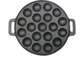 Poffertjesplaat 24 cm gietijzer voor 19 poffertjes Geschikt voor ALLE warmtebronnen.