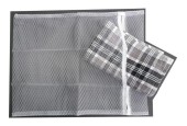 Filet à linge sac de lavage blanc avec fermeture éclair 40x50cm