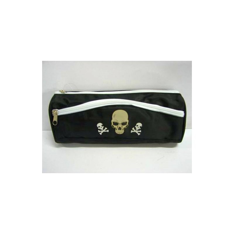 Étui à stylos avec têtes de mort