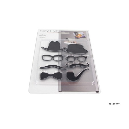 Aimants 8pcs noirs amusants