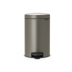 Brabantia poubelle à pédale newicon 12 litres Platine