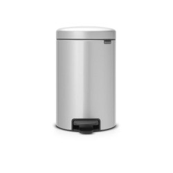 Brabantia Poubelle à pédale newicon 12 litres Gris métallisé