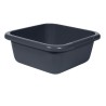 Curver Cuve à vaisselle carrée 10 litres anthracite 35x35x12cm
