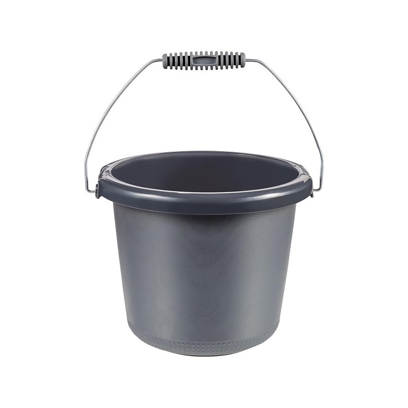 Curver Seau 5 litres avec anse en acier anthracite diamètre 24x19cm