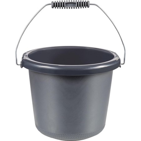 Curver Seau 5 litres avec anse en acier anthracite diamètre 24x19cm