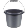 Curver Seau 5 litres avec anse en acier anthracite diamètre 24x19cm