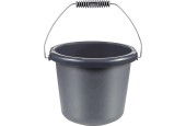 Curver Seau 5 litres avec anse en acier anthracite diamètre 24x19cm
