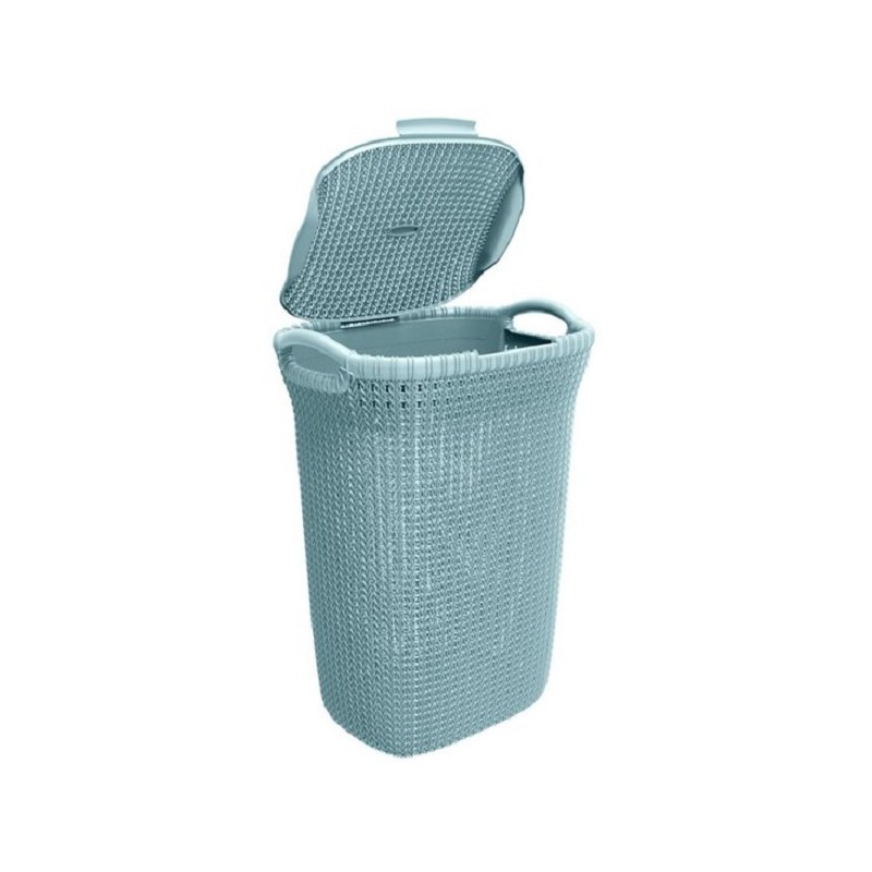 Curver Knit boîte à linge 57 litres bleu brumeux 43x34xh61cm