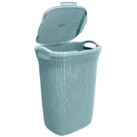 Curver Knit boîte à linge 57 litres bleu brumeux 43x34xh61cm