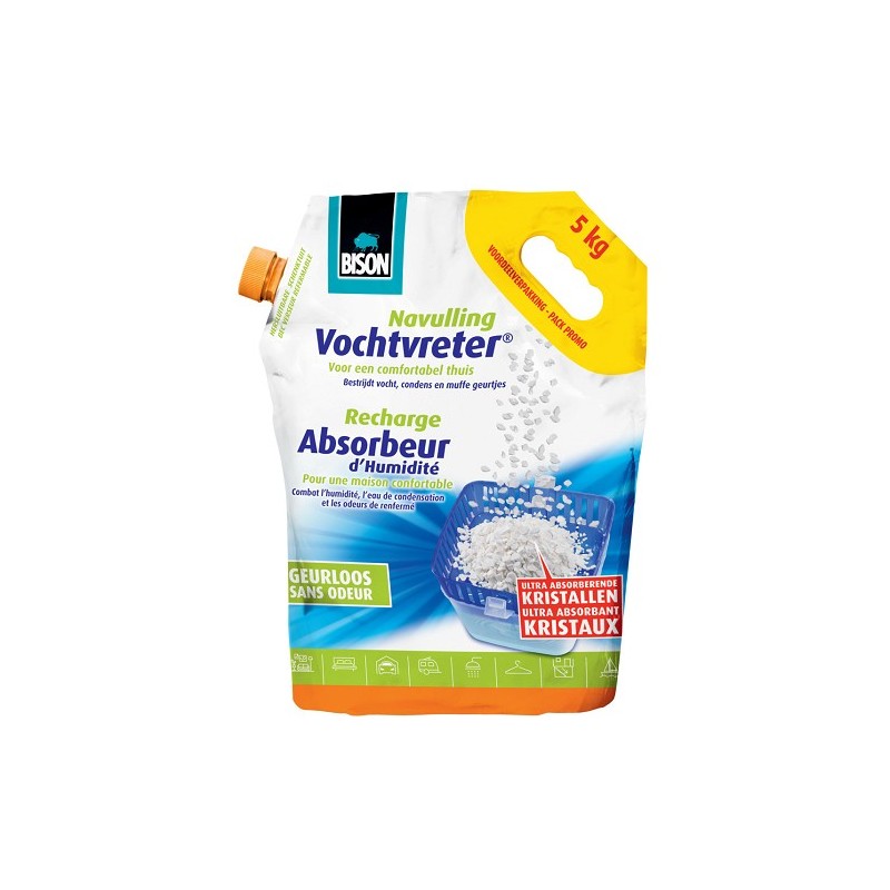 Bison vochtvreter ultra navulling 5kg neutraal