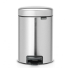 Brabantia Poubelle à pédale newicon 3 litres Acier mat Anti-empreintes digitales