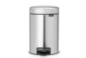 Brabantia Poubelle à pédale newicon 3 litres Acier mat Anti-empreintes digitales