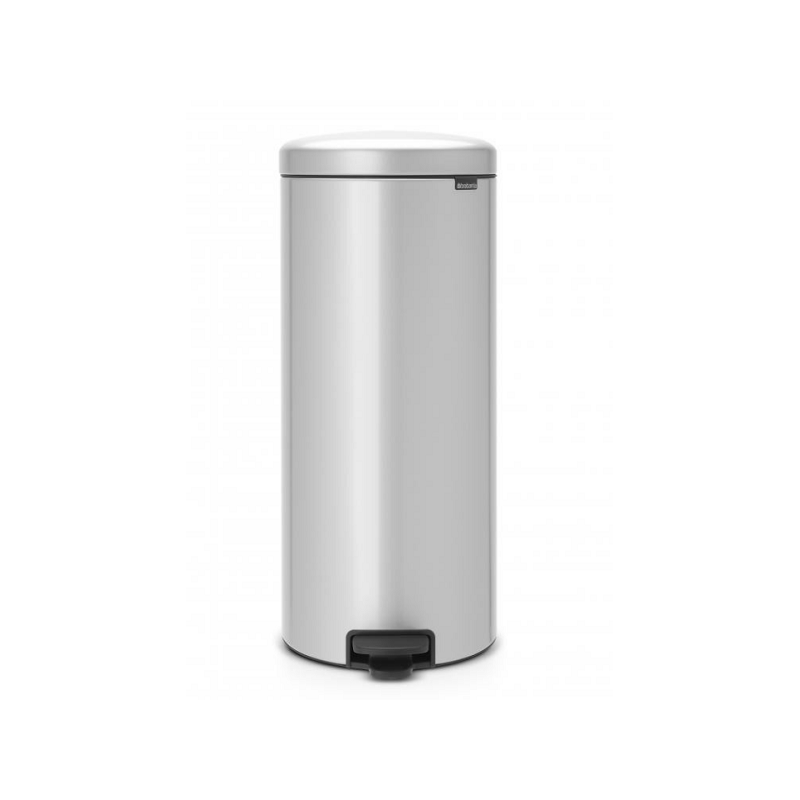 Brabantia pedaalemmer newicon 30 ltr Metallic grey met kunststof binnenemmer