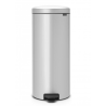 Brabantia pedaalemmer newicon 30 ltr Metallic grey met kunststof binnenemmer