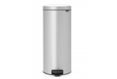 Brabantia poubelle à pédale newicon 30 litres Gris métallisé avec poubelle intérieure en plastique
